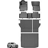 Floor Mats for Mitsubishi Outlander Sport 2011-2024, Outlander Sport Floor Mats Full Set Custom Fit Floor Liners & Backrest Mat & Cargo Liner, TPE Summer Winter Non-Slip Waterproof Mats Accessories