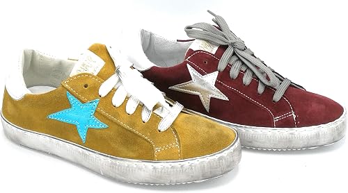 Sneaker Ilde bianca con stella rosa - Aversa Shoes Srl