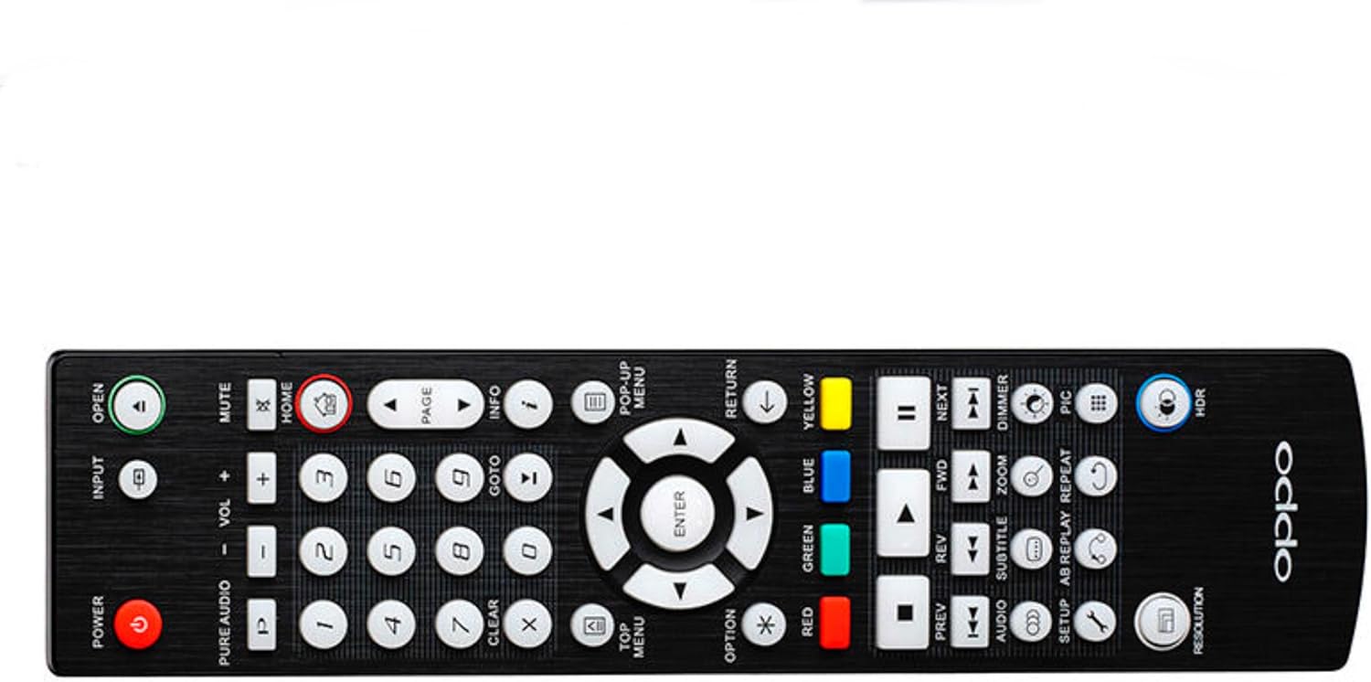 Replacement Backlit Remote For Oppo UDP203 and UDP205 Blu