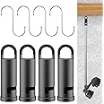 ZHONGXIA 4 Pack Heavy Duty Garage Storage Hooks Attachment for EGO Power Multihead System Hooks Attachments/Garage Storage Attachment/Power Tool Hooks Attachment for Garage or Basement (Black)
