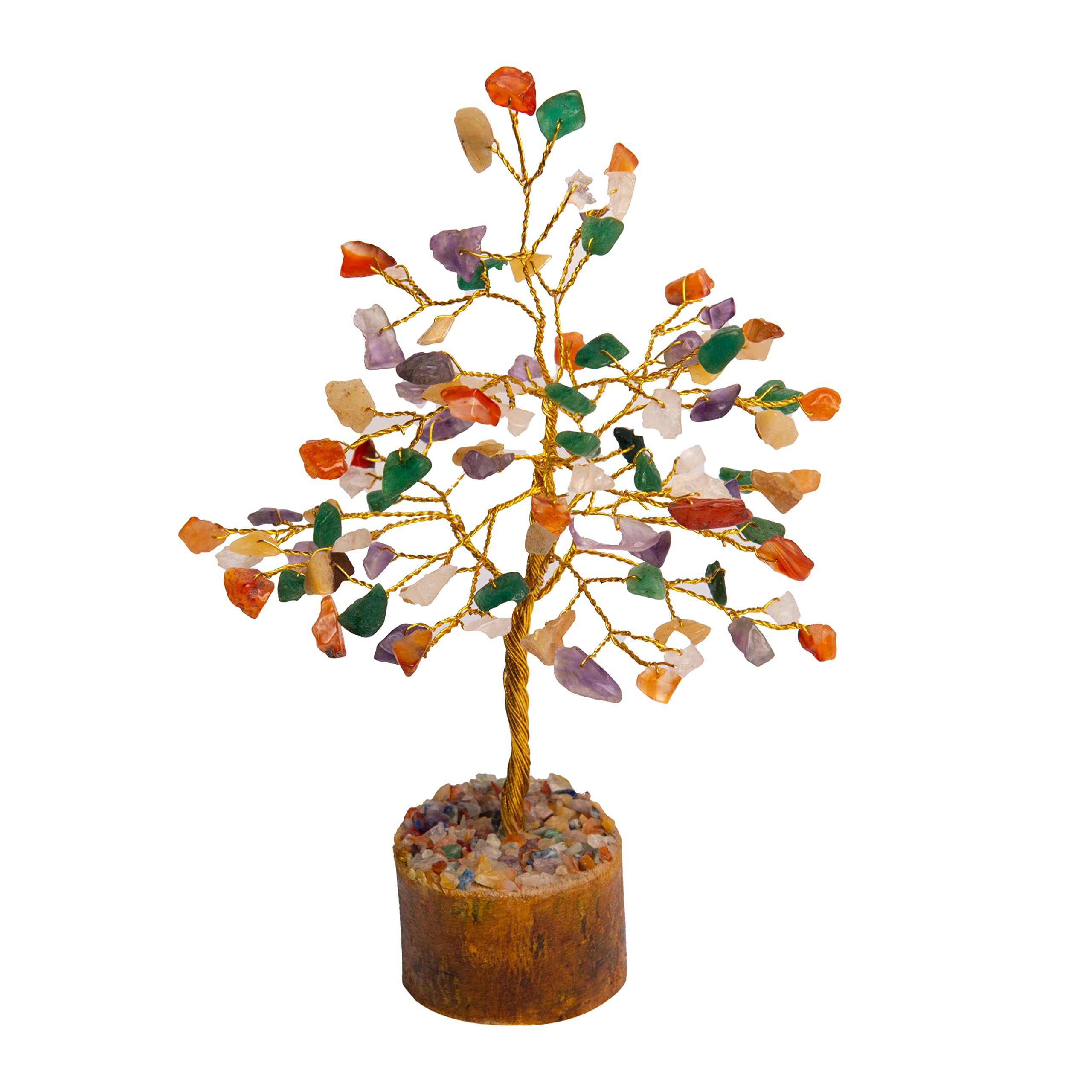 Crystal Tree for Home Decorations Crystals and Healing Stones Witchy Room Crystal Decor Tree Crystal Gifts Gem Tree Christmas Tree Stands for Real Tree… (Multi_Agate_Tree)