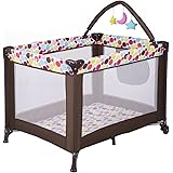 costway foldable baby crib playpen