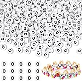 Yholin 1500pcs Letter O Beads Bulk, Letter Beads, Alphabet Bead for Friendship Bracelets, Jewelry Making Supplies,DIY Making Kit