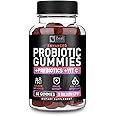Probiotic Gummies for Adults and Kids (60 Count | 5 Billion CFU) w/Organic Berry Antioxidants & Vitamin C for Immune Support and Digestion gummy- Prebiotics and Probiotics for women Gummies