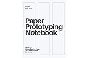 Paper Prototyping Notebook: (White) Mobile Design Tool for UX Designers and Product Managers