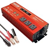 MOVFFGGRM 800W Peak 1600W Power inverters for Vehicles,Peak 1600 watt, Car 12V DC to 110V AC Converter 4x2.4A USB Ports Car Charger with 1 Cigarette Lighter Ports,LCD Digital Display