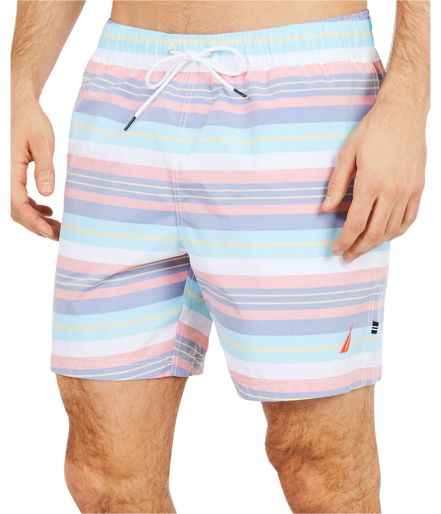 Nautica Men's Quick Dry Striped Swim Trunk Nautical Fashions