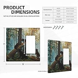 Bear Forest Combination Wall Plate 1 Toggle 1