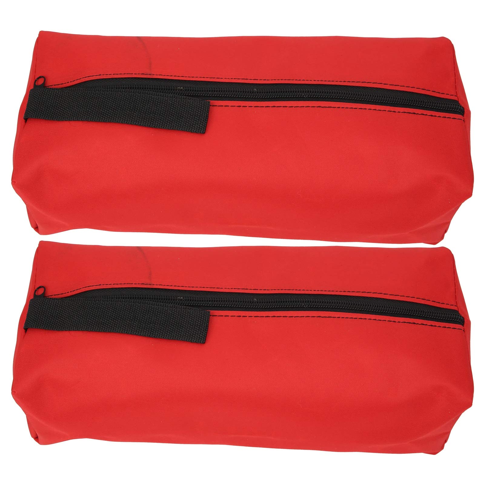 Buachois 2 Pcs Tool Bag, Multi-function Portable Storage with Hanging Strap Zipper, 30x10x10cm 600D Polyester for Organizing Tools Screwdrivers Wrenchs Pliers Art Supplies