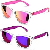 COLOSSEIN Sunglasses Womens,Classic Square Frame UV400 Mirrored Lens,Sunglasses Fit For Beach,Vacation,Driving