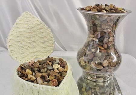 Natural Gloss Decorative River Stones Diy Pebbles Gems Beads Home
