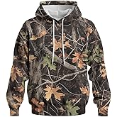 CZLBTFTP Men's Hunting Camo Long Sleeve Hoodie Sweatshirt