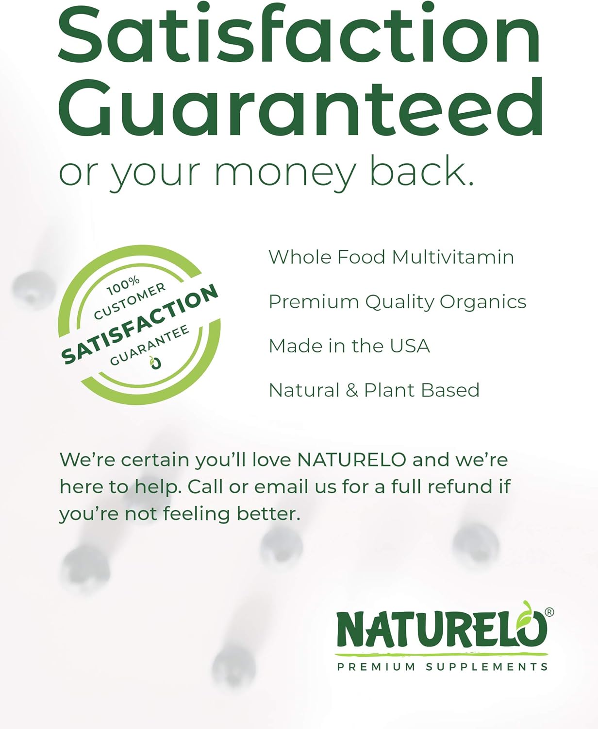 NATURELO Whole Food Multivitamin for Women - Natural Vitamins, Minerals, Raw Organic Extracts - Best Supplement for Energy and Heart Health - Vegan - Non GMO - 120 Capsules: Health & Personal Care