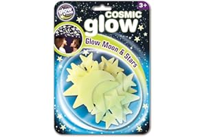The Original Glow Stars Company Cosmic Glow Moon and Stars