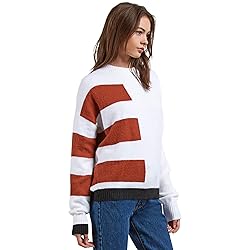 Volcom Women's Cold Band Color Blocked Crew Neck