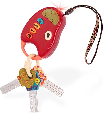 B. toys FunKeys Toy with Lights and Sounds Red Key Fob Pretend Play
