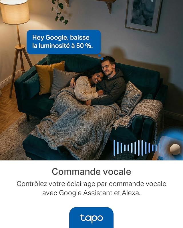 Ampoule Connectée Alexa E27, Multicolore LED Dimmable L530E, 2 pièces
