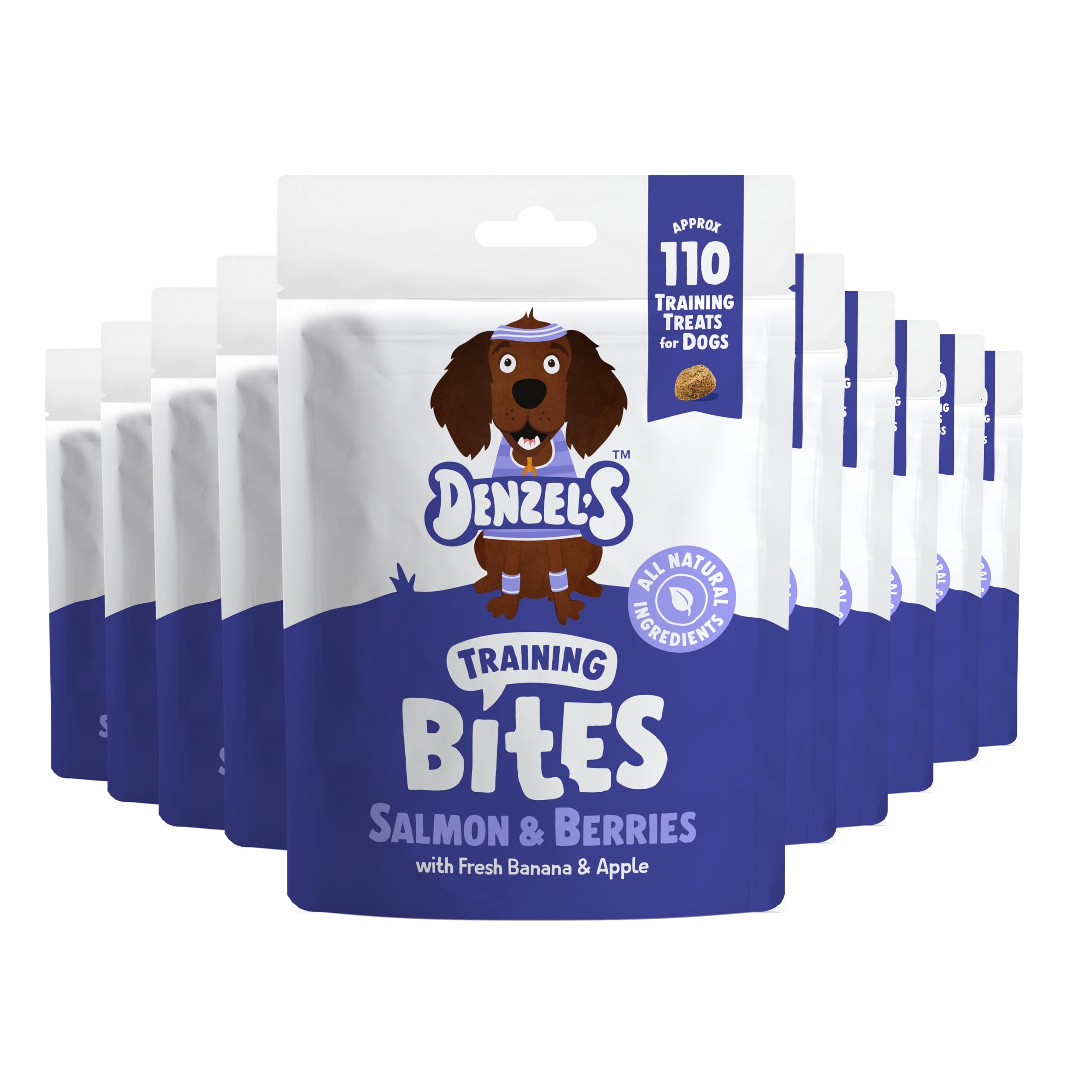 Denzel's All Natural Dog Treats - Training Bites - Superfood (10 x 100g)