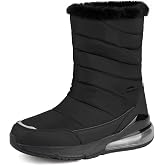 CENNID Women's Winter Snow Boots Wide Waterproof Warm Fur Lined Slip on Ankle Booties Orthopedic Boots Outdoor Insulated Winter Shoes