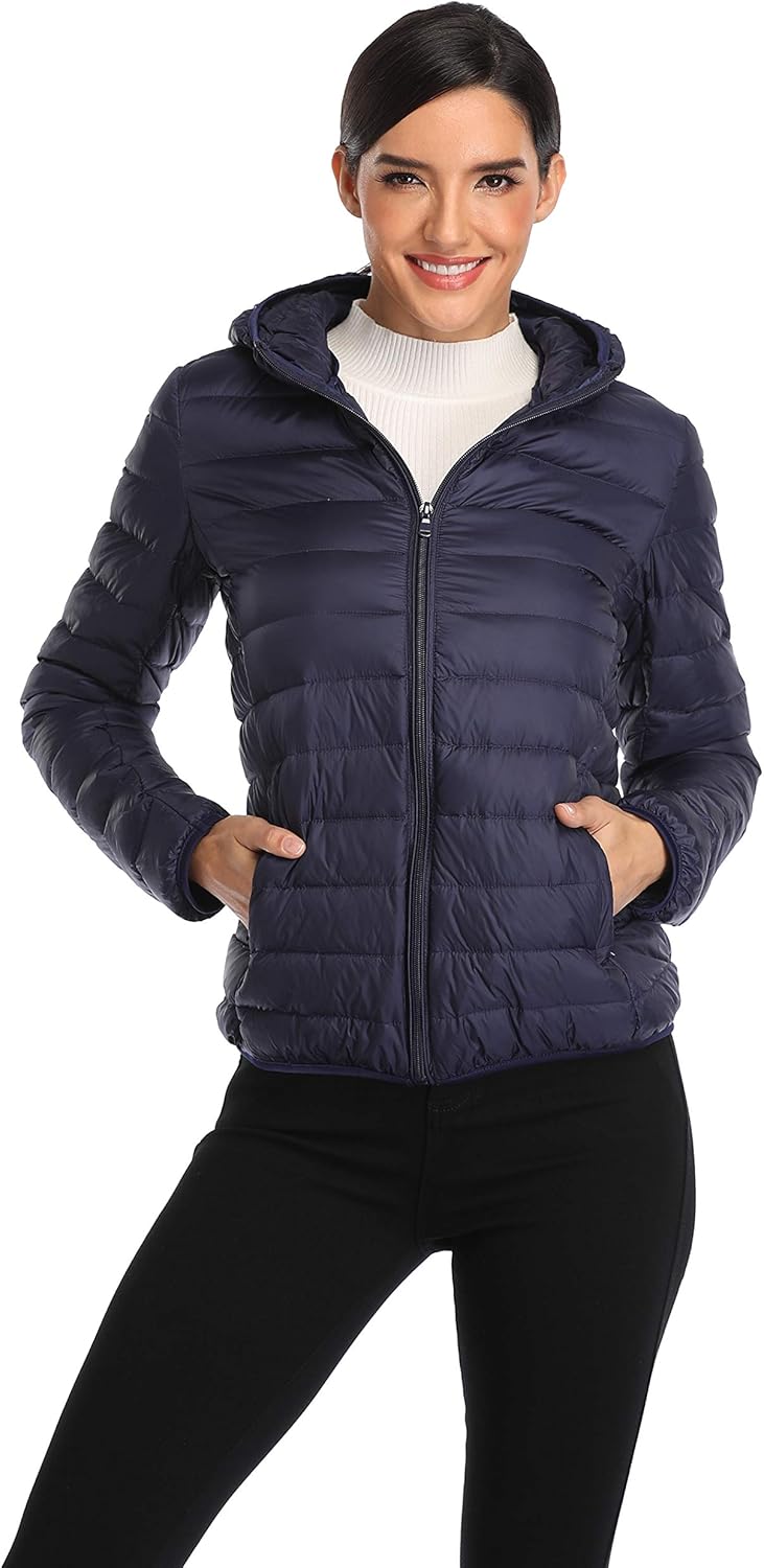 Women's short hooded puffer jacket Outlet