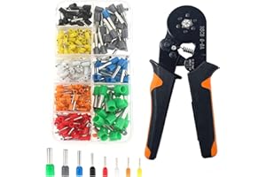 400PCS Ferrule Crimping Tool Kit Wire Terminals Crimping Connectors Wire End Ferrules Terminals Insulated Copper Crimp Connec
