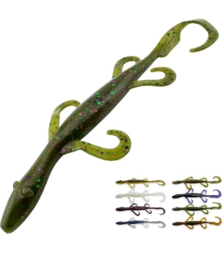 Amazon.com : Yum Lures 4 Lizard-Green Pumpkin : Sports & Outdoors