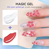 Makartt 3D Nail Gel Mirror Chrome Powder 3D Texture Gel for Nail Art view 6