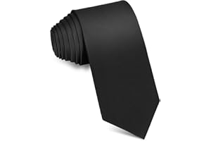 Men's Ties Solid Pure Color 3.15" (8CM) Necktie Black Ties For Men