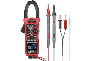 Intendvision Inrush Clamp Meter 1000A True RMS AC/DC Current Amp Meter, VFD, LOZ Mode, 6000 Counts, Measures Current Voltage Temperature Capacitance Resistance Diodes Continuity Duty-Cycle