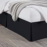 Nestl Black Bed Skirt Cal King Size - Cal King Bed