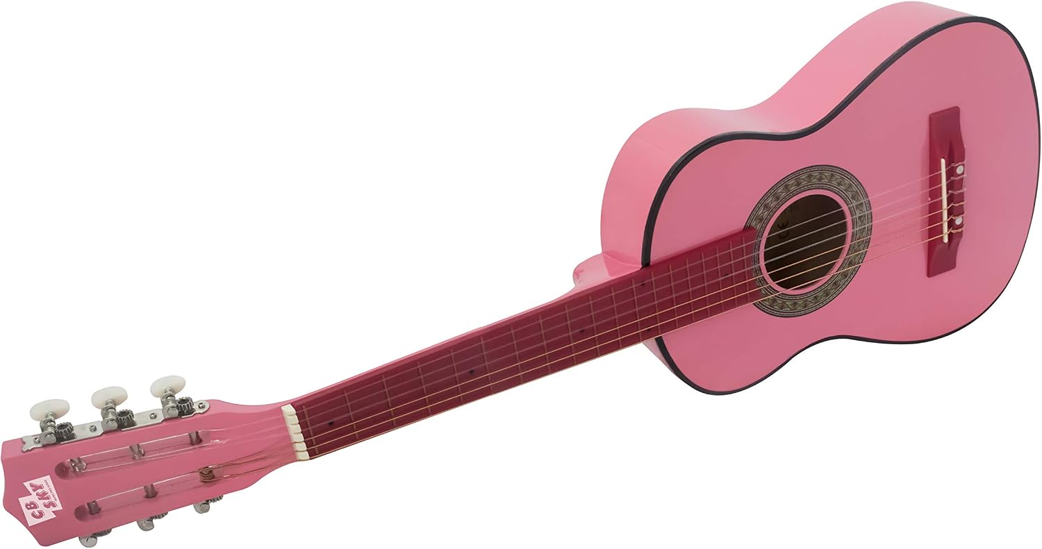 CB SKY 30-inch (76cm) Pink Classical Guitar/Girls Gift/Kids Musical Instrument, Medium - Image 4