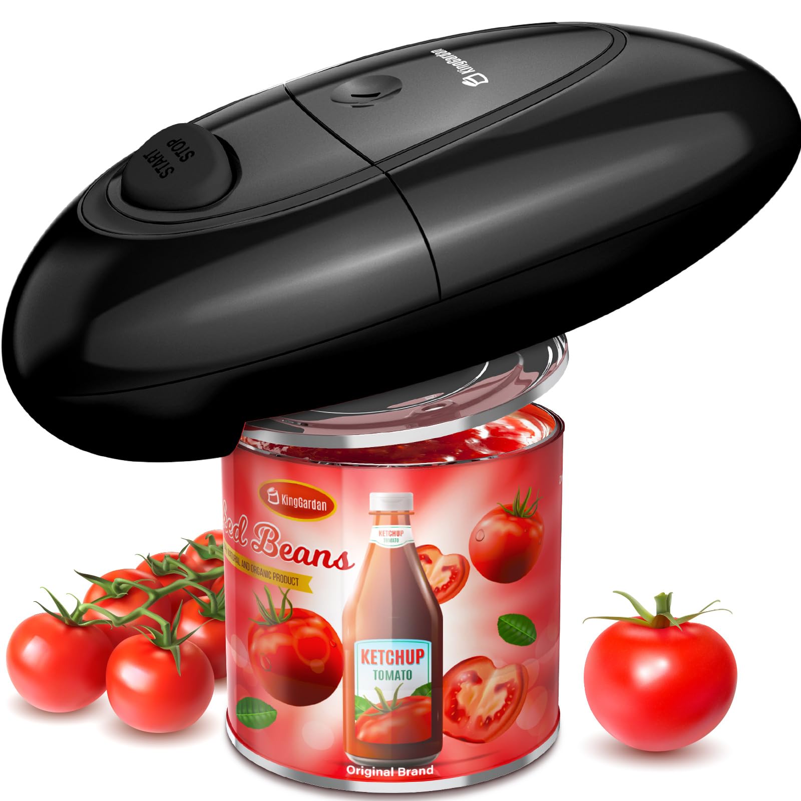 Electric Can Opener, One-Touch Automatic Can Opener with Smooth Edge, Battery Operated Handheld Can Opener for All Can Sizes, Best Kitchen Gadget for Seniors, Arthritis, and Weak Hands, Gifts