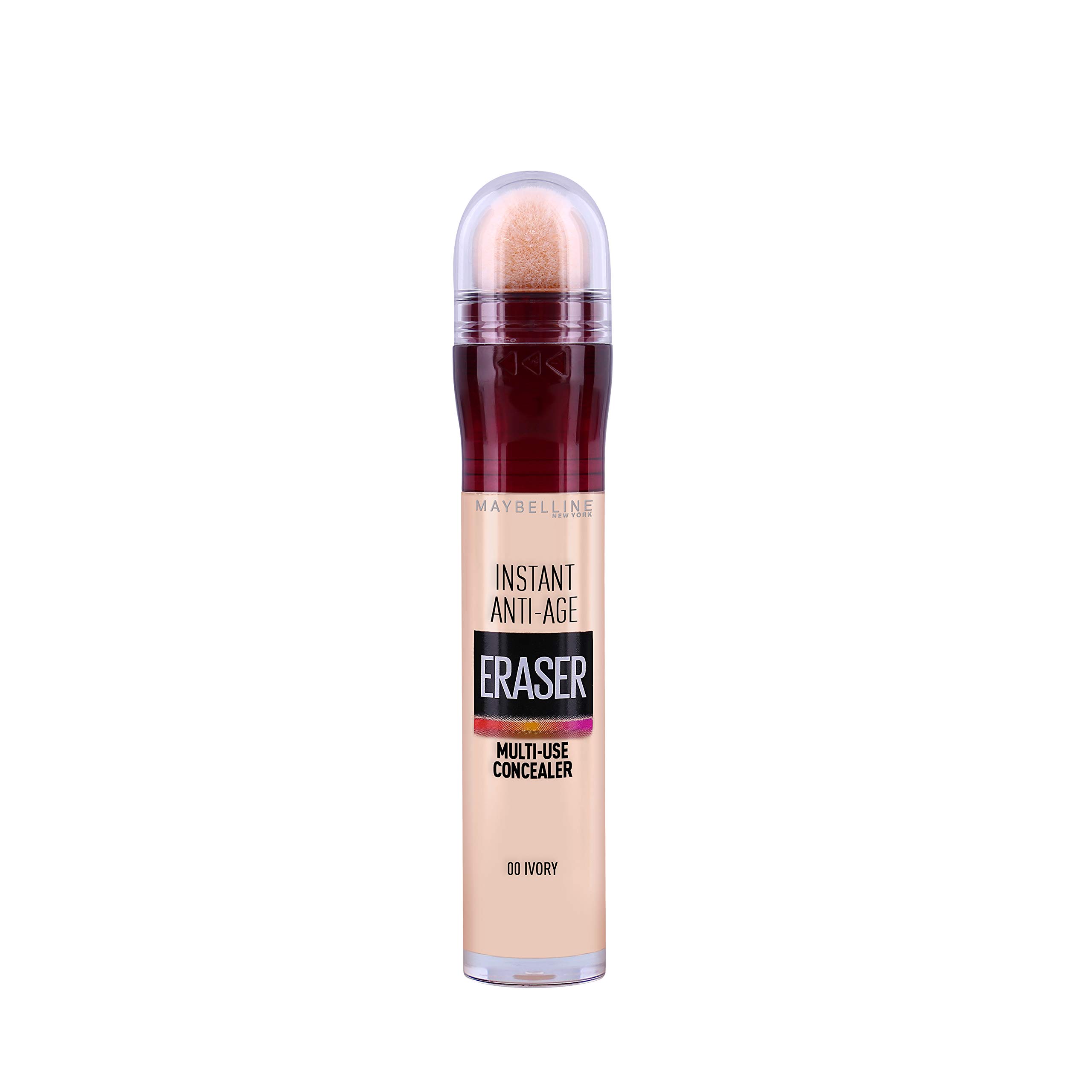Maybelline New York Concealer, Instant Anti-Age Effect Concealer, Eraser with Micro Eraser Applicator, No. 00 Ivory, 6.8 ml