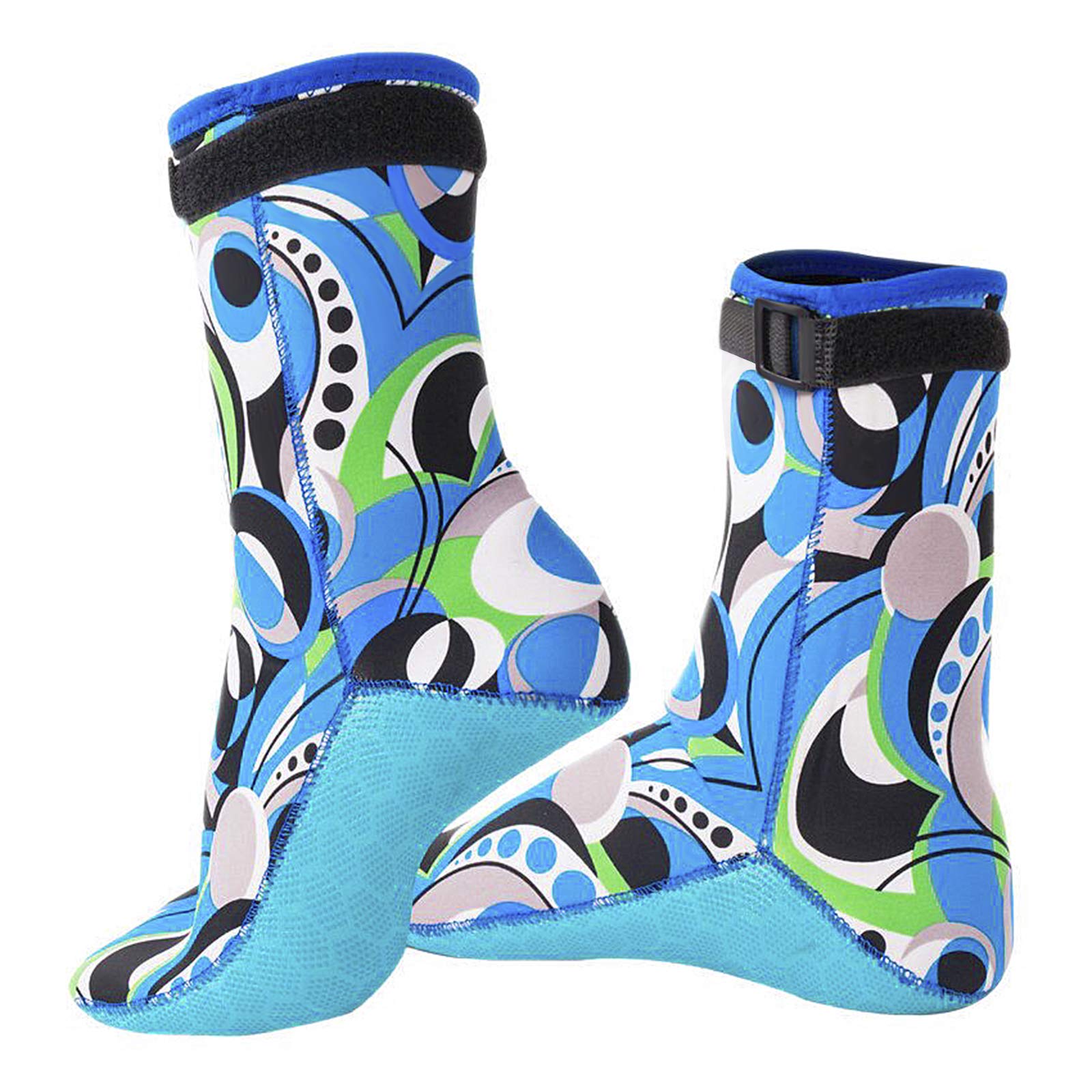 3mm Neoprene Wetsuit Socks, Anti Slip Swim Dive Socks Sand-Proof Diver Scuba Snorkeling Fins Sock for Open Water Swimming, Kayaking, Paddle Boarding Snorkeling Beach Water Sport for Men Women Youth