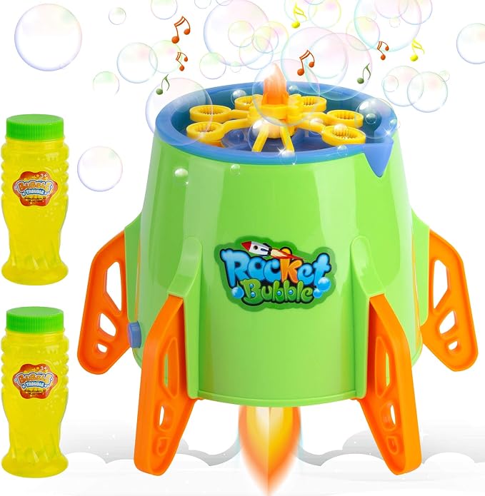 Amazon.com: UCORN Bubble Machine Rocket Bubble Blower, 1200+ Bigger