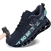 COKAFIL Steel Toe Shoes for Men Women Work Safety Sneakers Puncture Proof for Industry Construction Warehouse Utility