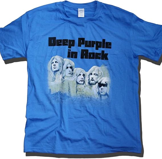 Deep Purple T Shirt in Rock 100 Official Bleu XXXL Amazon.fr