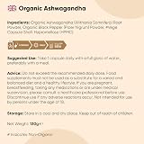 WeightWorld Organic Ashwagandha Capsules 600mg 180 Caps with Black Pepper view 7