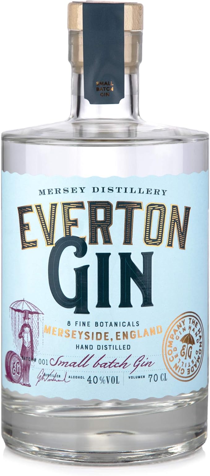 The Handmade Gin Company Premium Everton Gin 40 Abv Hand Distilled In Britain Juniper And Citrus Tones 70cl Bottle Amazon Co Uk Grocery
