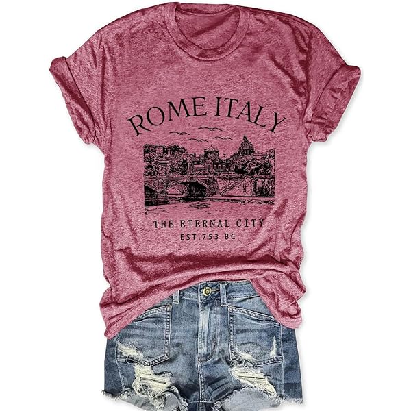 T-shirt Vintage Università Roma - Gris, Coton, Graphique Universitaire, Homme XL, Années 80/90