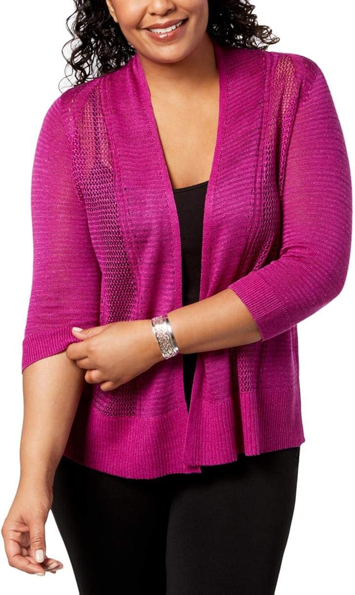 purple cardigan sweater