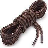 Miscly Round Boot Laces [1 Pair] Heavy Duty and Durable Shoelaces for Boots, Work Boots & Hiking Shoes