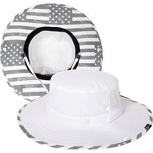 TOP-EX Wide Brim Bucket Sun Hat for Men & Women, Quick-Dry Boonie Hat, Mesh | UVCoolix™, UPF 50+ fabric with 3.15-inch brim,