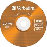Verbatim 43167 CD-RW 80min 12x Rewriteable Colour Discs 5 Pack Slim Case view 5