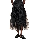 Allsaints Womens Jen Tulle Skirt