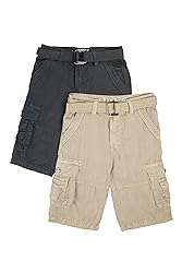 Raw X Boys Cargo Shorts 8-18 | 100% Cotton Belted