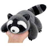 PEACH CAT Raccoon Stuffed Animal Cute Plushies Small Plush Toys Birthday Gifts for Girls Boys Kids