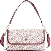 Tommy Hilfiger womens Monogram Shoulder Bag With Removable Crossbody Strap