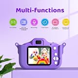 Cocopa Kids Camera 1080P 12MP 32GB Kit Purple 2In IPS Screen 3-12Y view 2