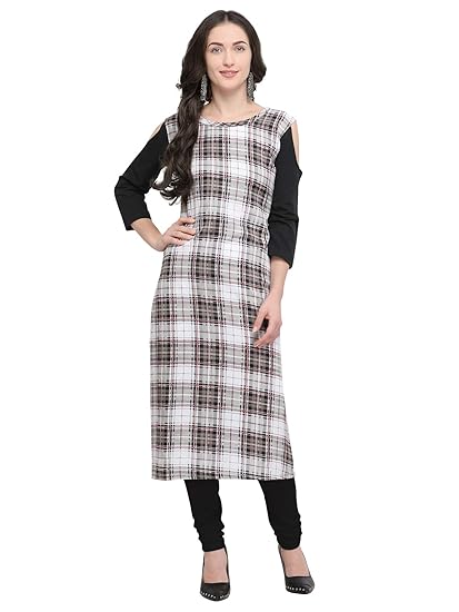 KANCHNAR Womens Crepe Printed Kurti